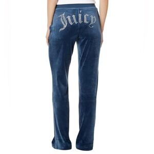 Juicy Couture Classic Velour Mid Rise Pants
